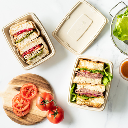 Pokrywka do pudełka prostokątnego Zume Premium Rectangular Container - 750 ml & 1000 ml (100 sztuk)