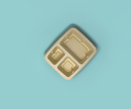 Zestaw pudełko trójdzielne + pokrywka Zume Premium 3CP Meal Tray (100 kompletów)