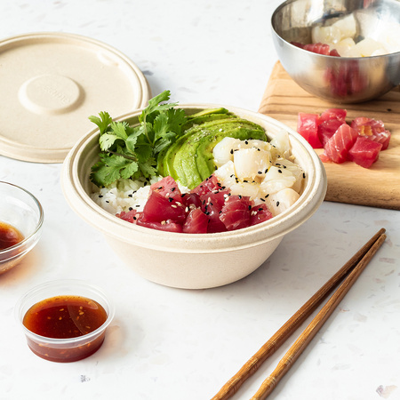 ZESTAW Miska + pokrywka Zume Premium Round Bowl - 500ml (100 kompletów)