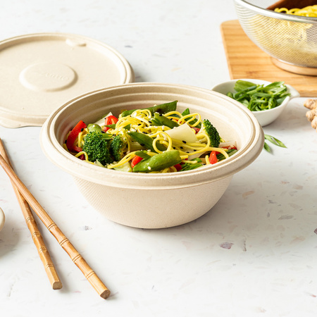 ZESTAW Miska + pokrywka Zume Premium Round Bowl - 750ml (100 kompletów)